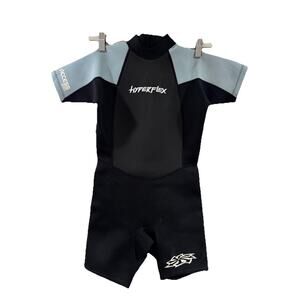 Hyperflex wetsuit Children's Access 2mm Back Zip -Size 8 - Spring Black/Blue